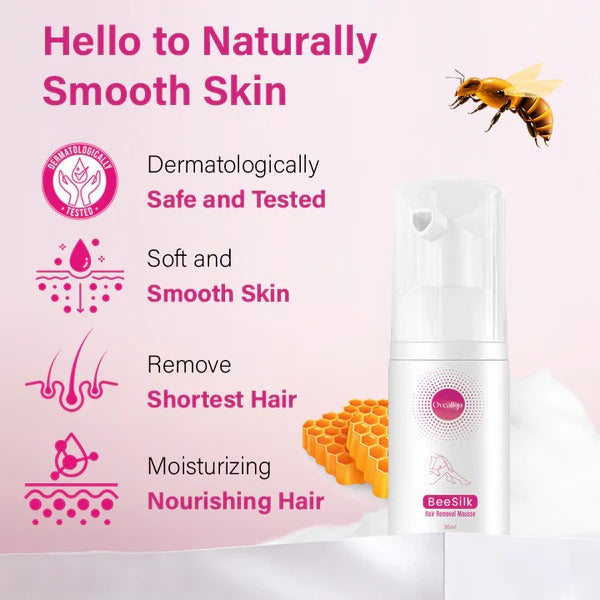 Fivfivgo™ BeeSilk Hair Removal Mousse-BUY 1 GET 1 FREE ⭐️⭐️⭐️⭐️ 4.9/5 Reviews
