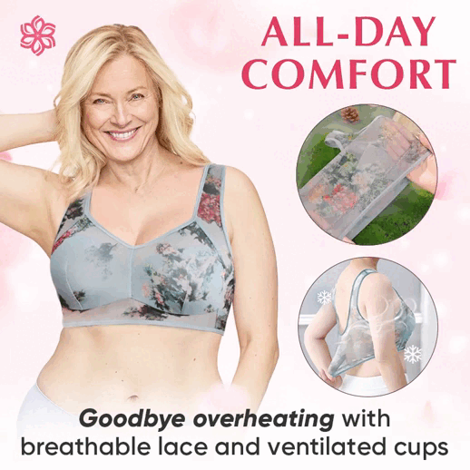 ElleBloom - Ice Silk Lace Everyday Cooling Comfort Bra-  BUY 1 GET 1 FREE | ⭐️⭐️⭐️⭐️ 4.9/5 Reviews