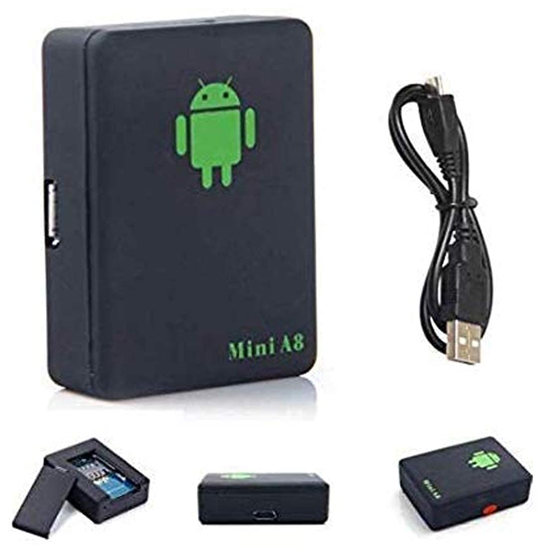 Voice Mini A8 Hidden Voice Recorder | Audio Bug Device | Spy Voice Recorder Product Microphone | Built-in Rechargeable Battery | Audio Sim Bug | GSM Sim Slot Remote Call Back