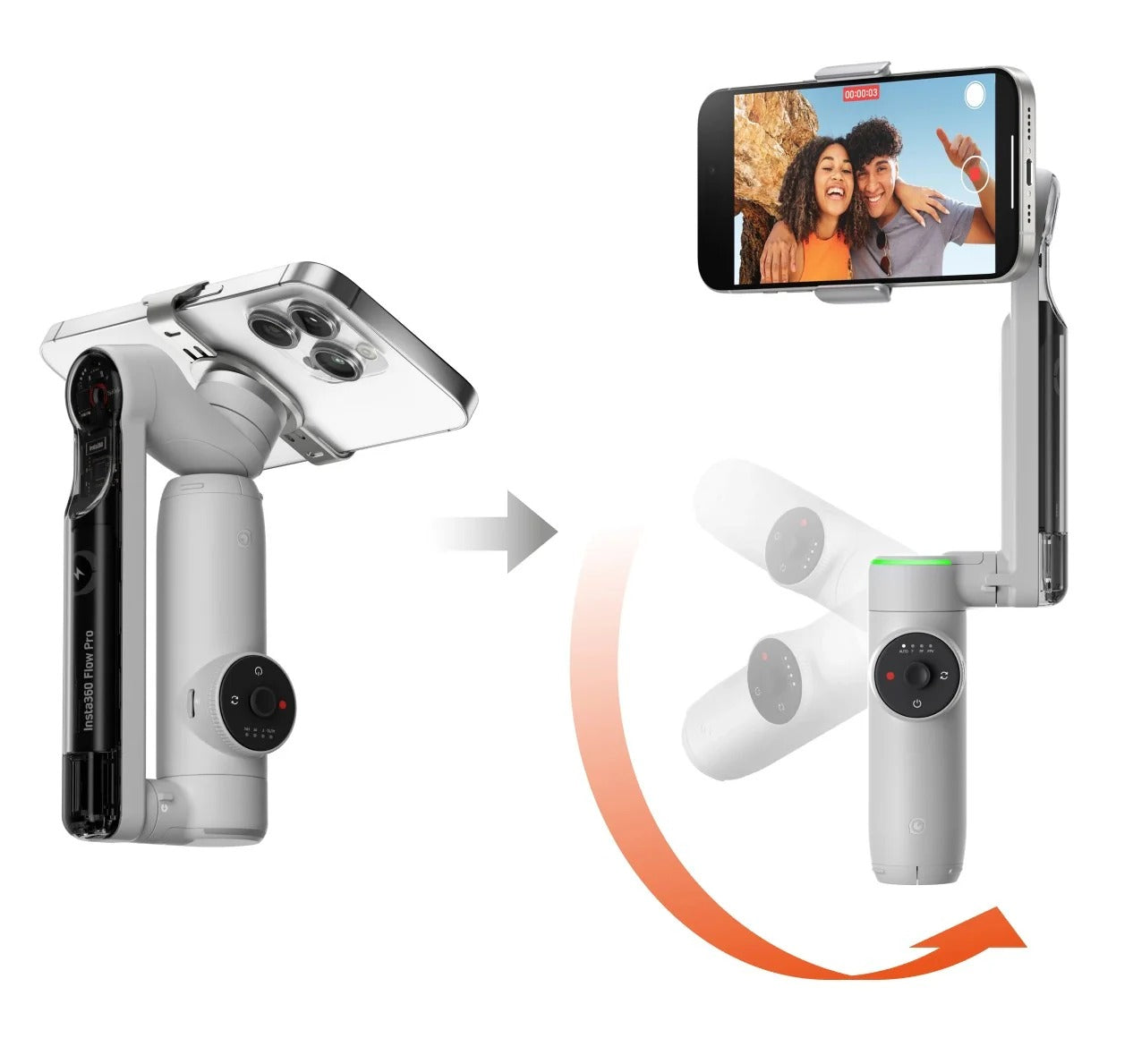 INSTA 360 Flow Pro 2.O with AI Gimble  [2025 Edition]