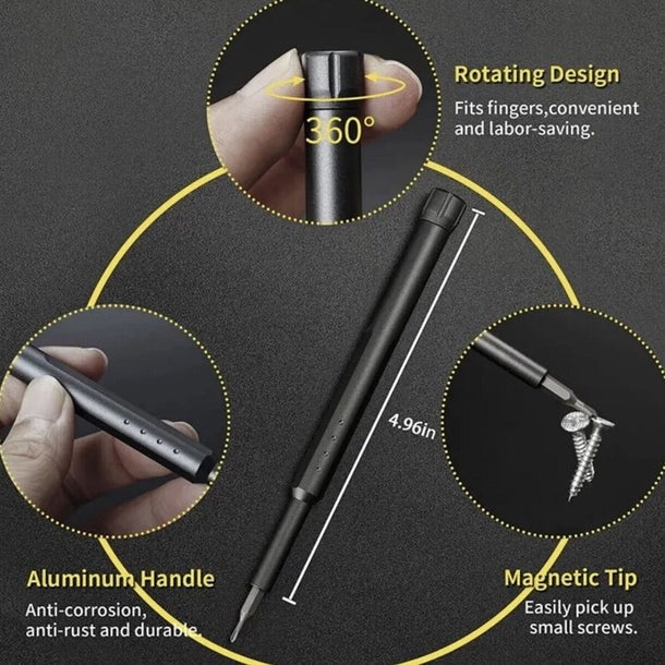 46-in-1 Compact Precision Screwdriver Set with Push Eject
