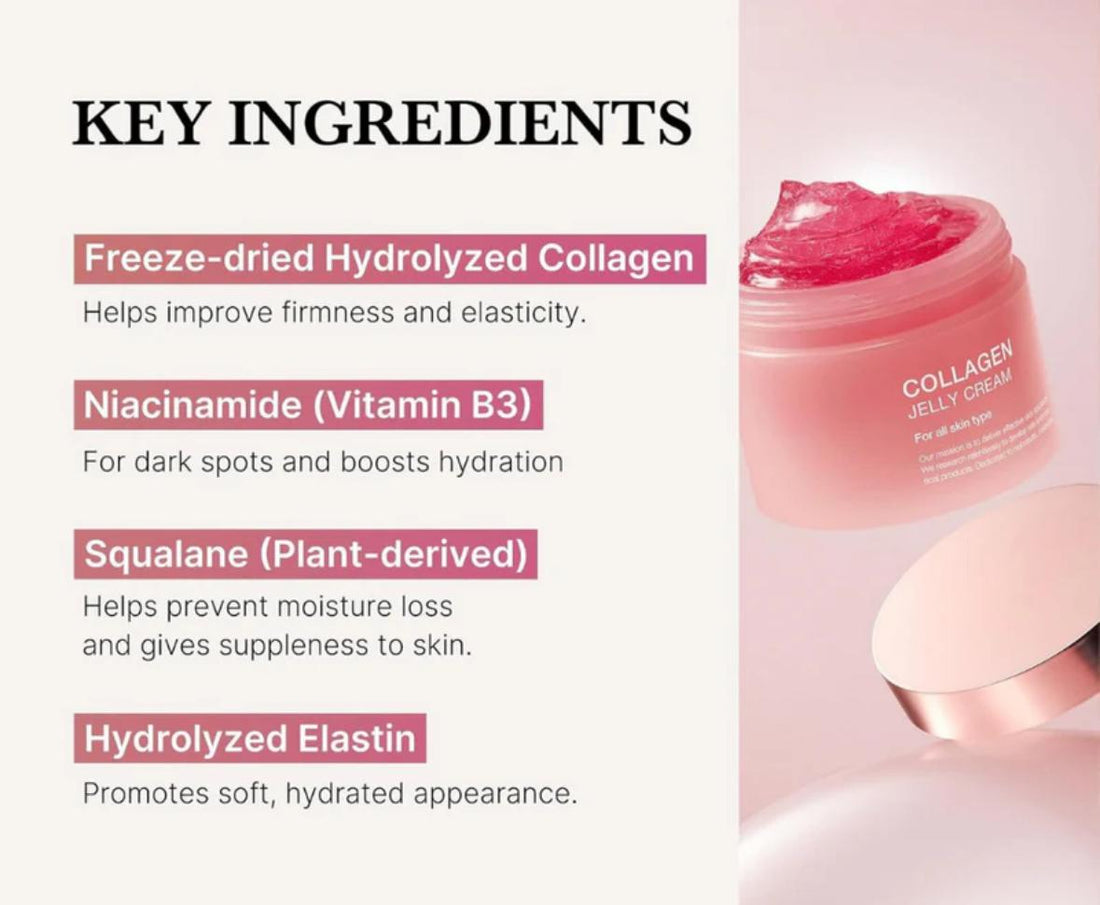 Korean Collagen Jelly Cream - Niacinamide and Freeze-Dried Collagen-BUY 1 GET 1 FREE ⭐️⭐️⭐️⭐️ 4.9/5 Reviews