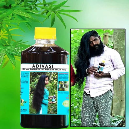 🍃ORIGINAL ADIVASI HERBAL HAIR OIL 500ml ( 3 Month Course )