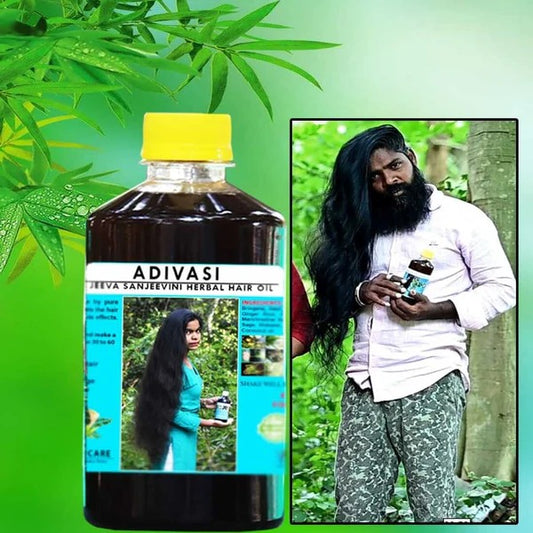🍃ORIGINAL ADIVASI HERBAL HAIR OIL 500ml ( 3 Month Course )