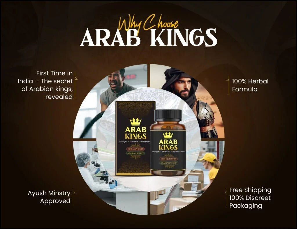 Arab Kings – Power of Arabian Kings, Now in India “Supports Daily Energy And Natural Wellness" Powder