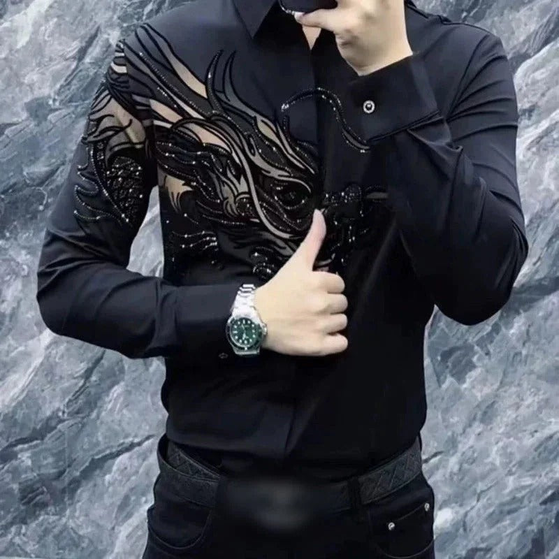 Men's Wrinkle-Resistant Printed Shirt