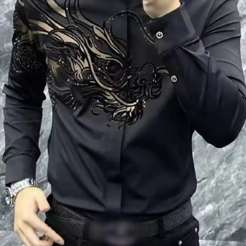 Men's Wrinkle-Resistant Printed Shirt