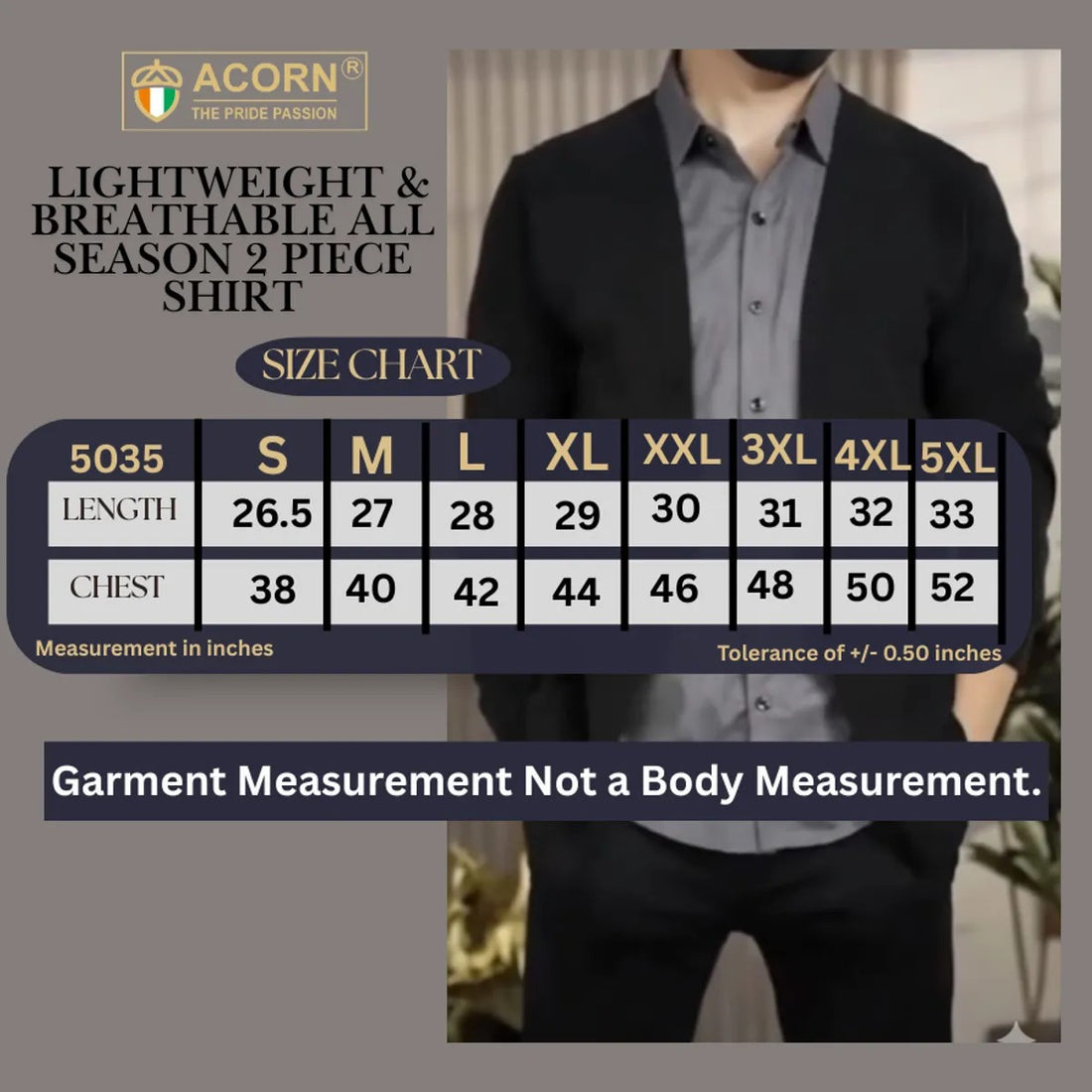 ZUDEX  Lightweight & Breathable all Season Two Piece Shirt-Pro Form Confidence Shirt